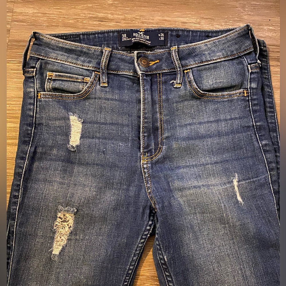 Hollister Distressed Blue Jeans